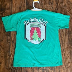 Girls holiday shirt, size medium